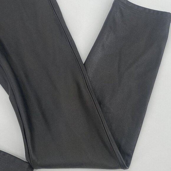 SPANX Women's Size M Faux Leather Gray Coated Leggings Slimming - Picture 9 of 14